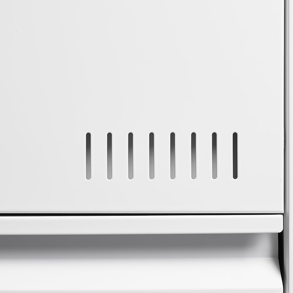 White Steel Lateral File Cabinet 3 Drawer With Lock