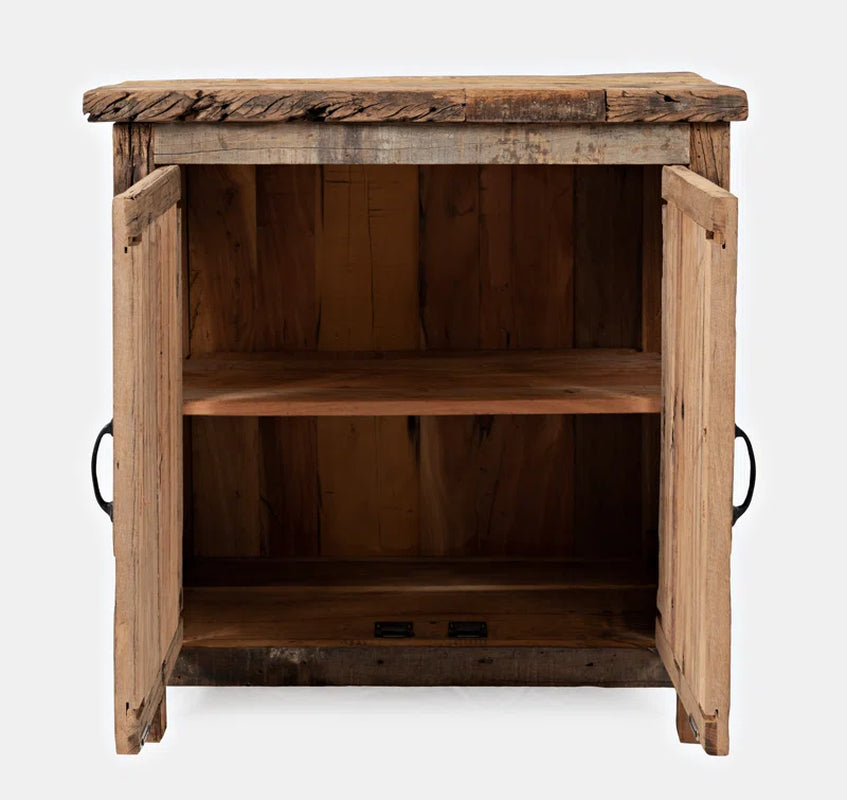 Whittaker Solid Wood Accent Cabinet Rustic Industrial