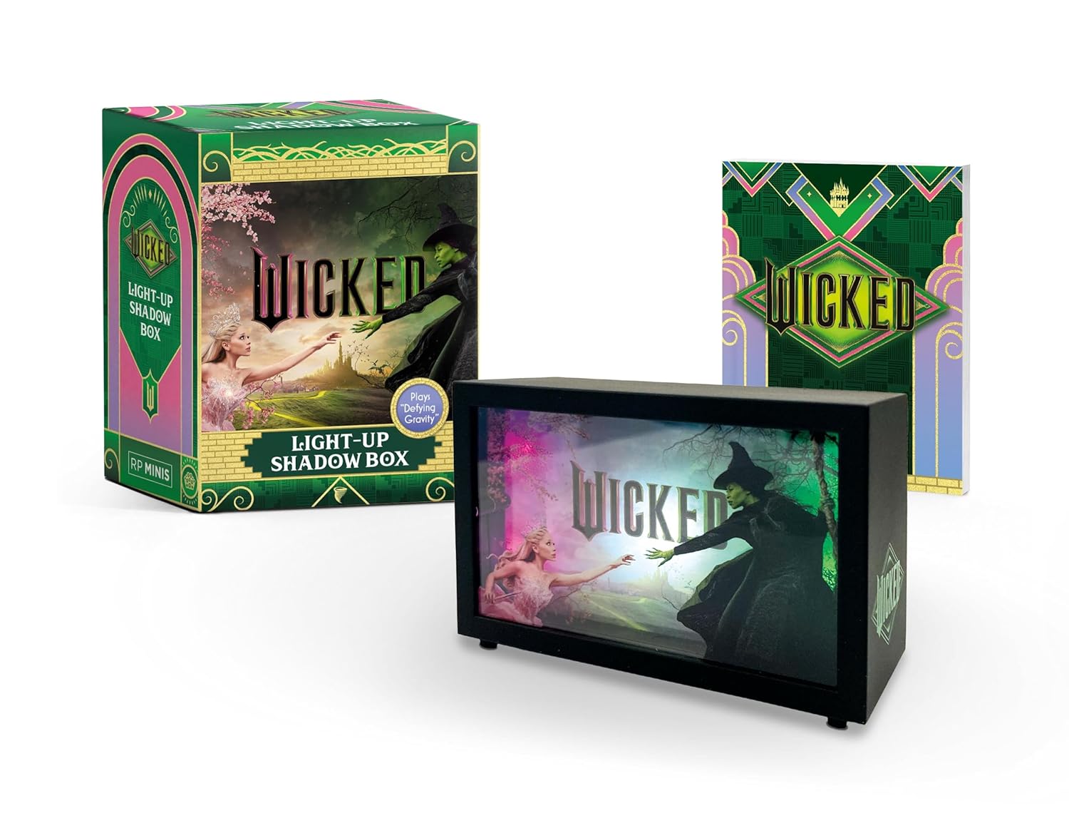 Wicked: Light-Up Mini Shadow Box: Plays “Defying Gravity”