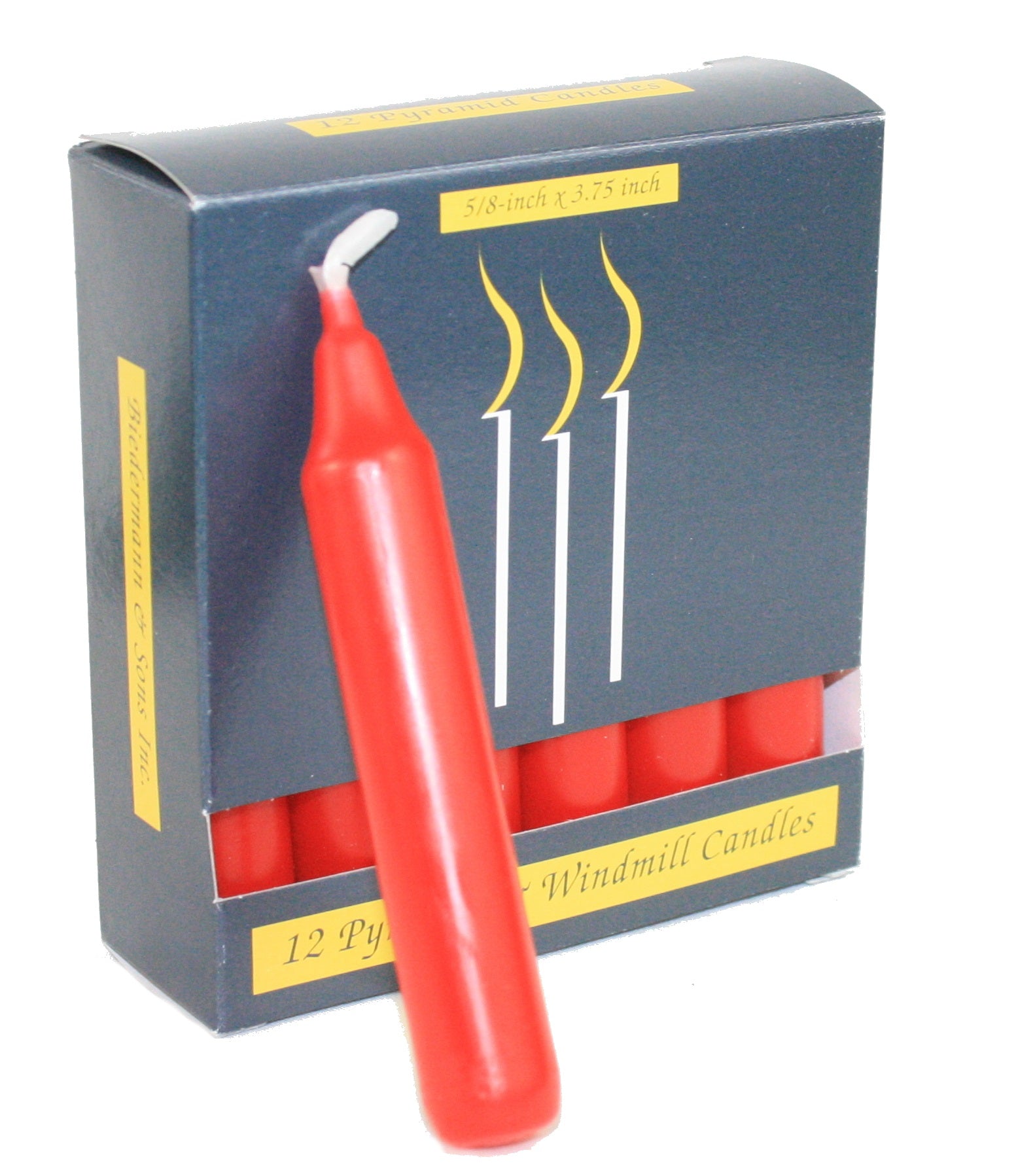Windmill Candles - Pyramid - Red
