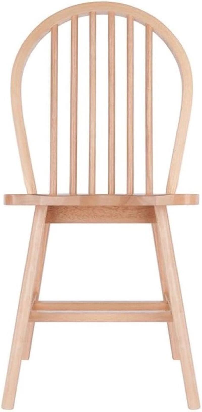 Windsor Two Piece Chair Set Solid Wood Natural Finish