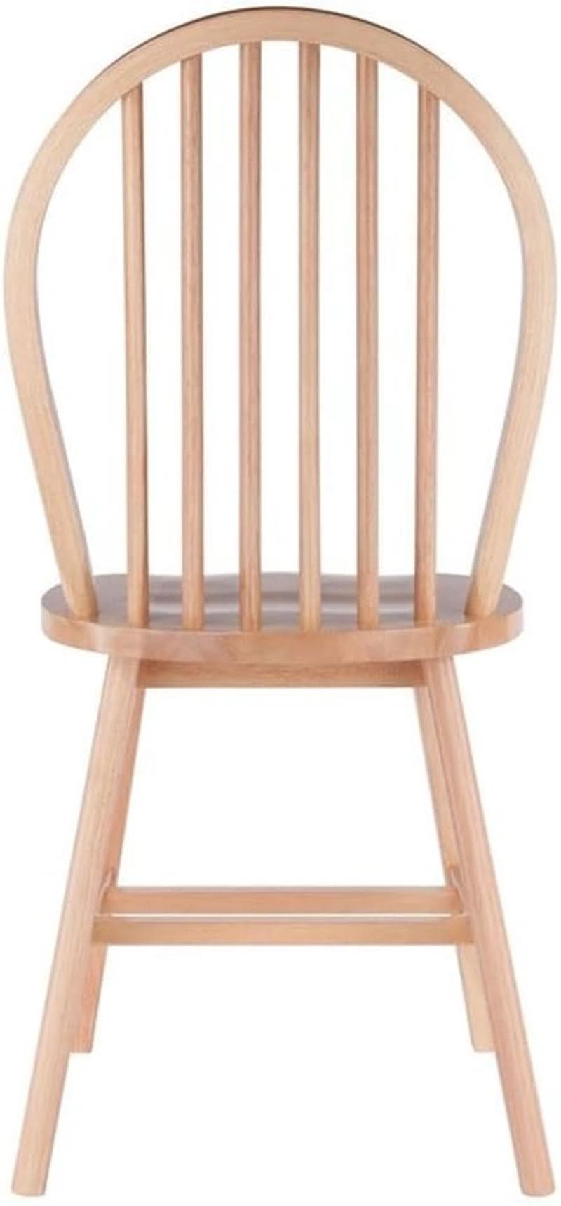 Windsor Two Piece Chair Set Solid Wood Natural Finish