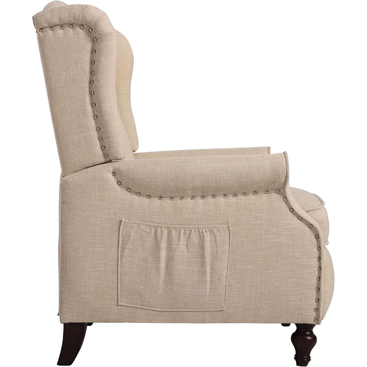 Wingback Recliner Chair With Massage And Heat For Living Room