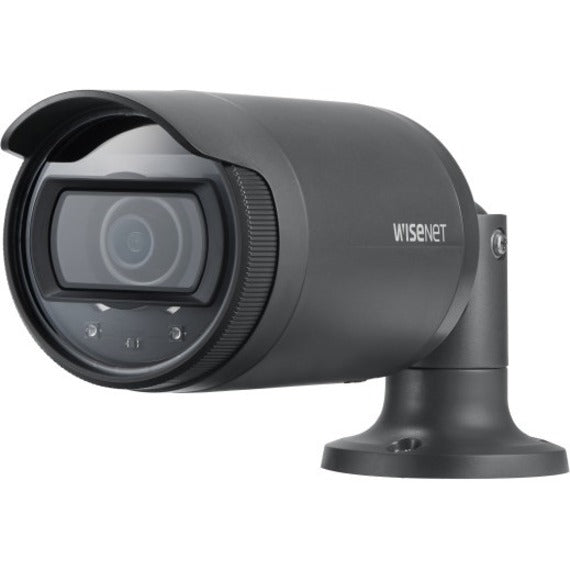 Wisenet LNO-6012R 2 Megapixel Outdoor HD Network Camera - Color, Monochrome - Bullet - Dark Gray