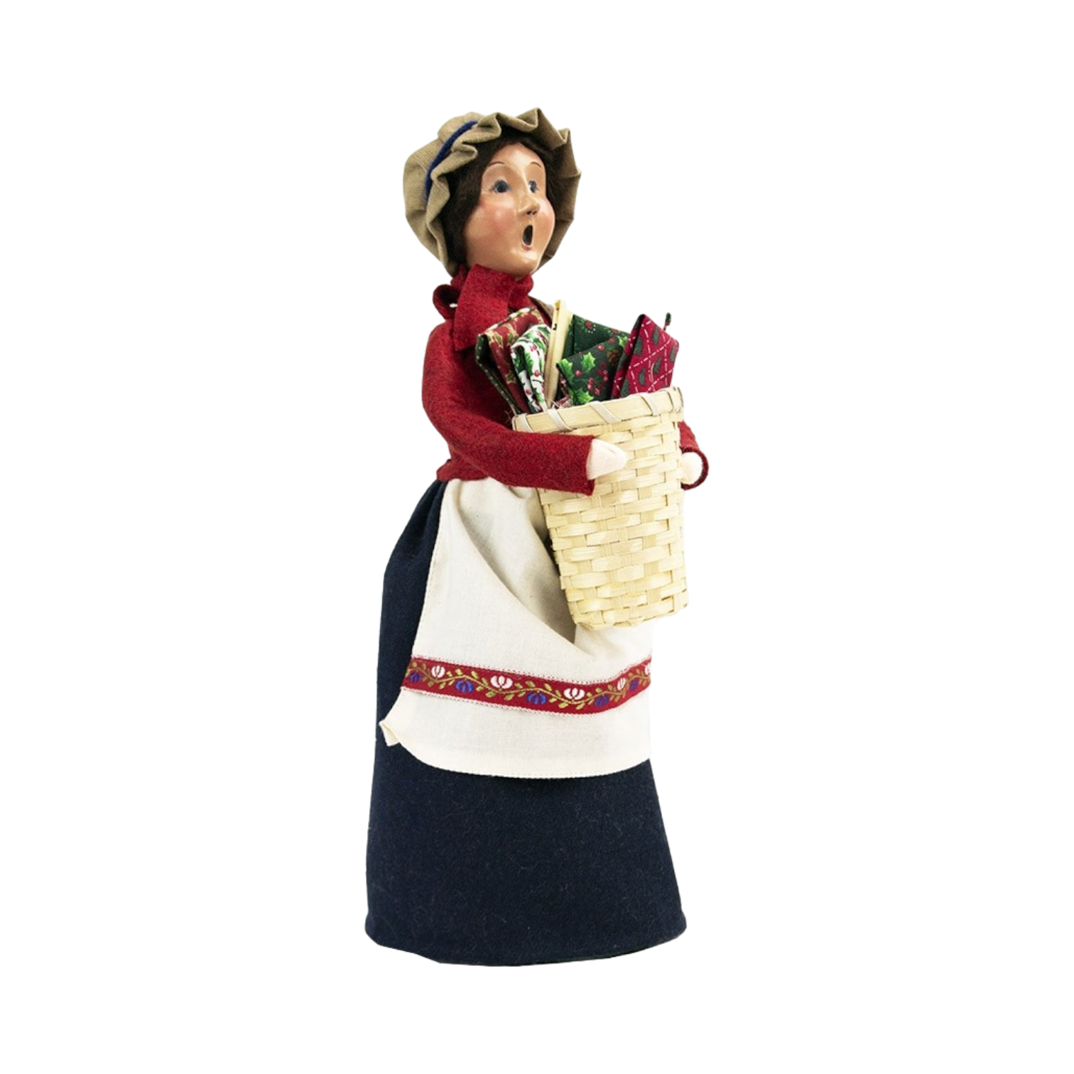 Woman Selling Fabrics