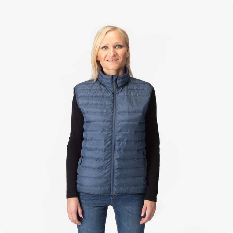Women’s Packable Puffer Vest – Lightweight Warmth with Custom Embroidery Flair