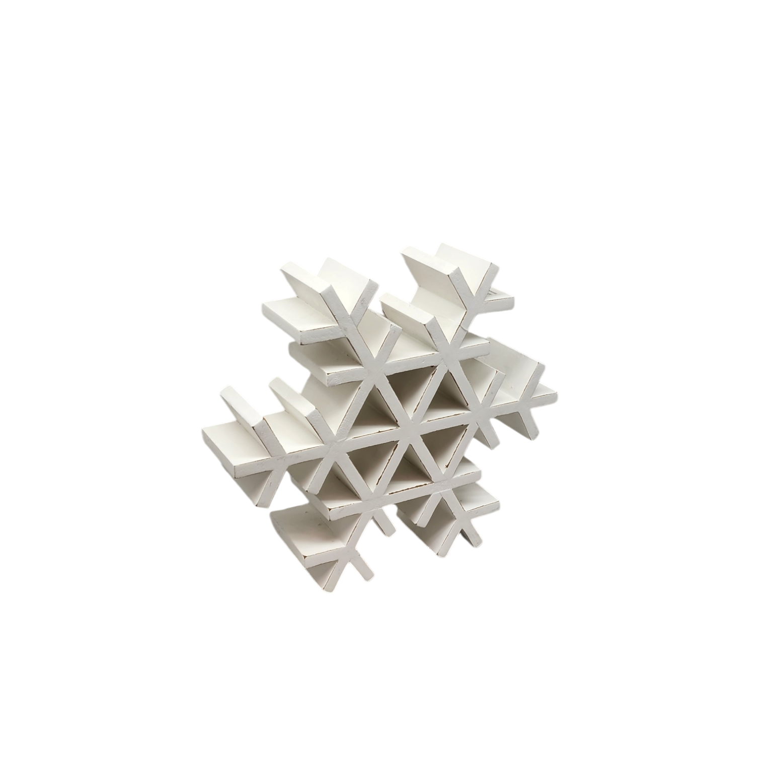 Wood Tabletop Snowflake -