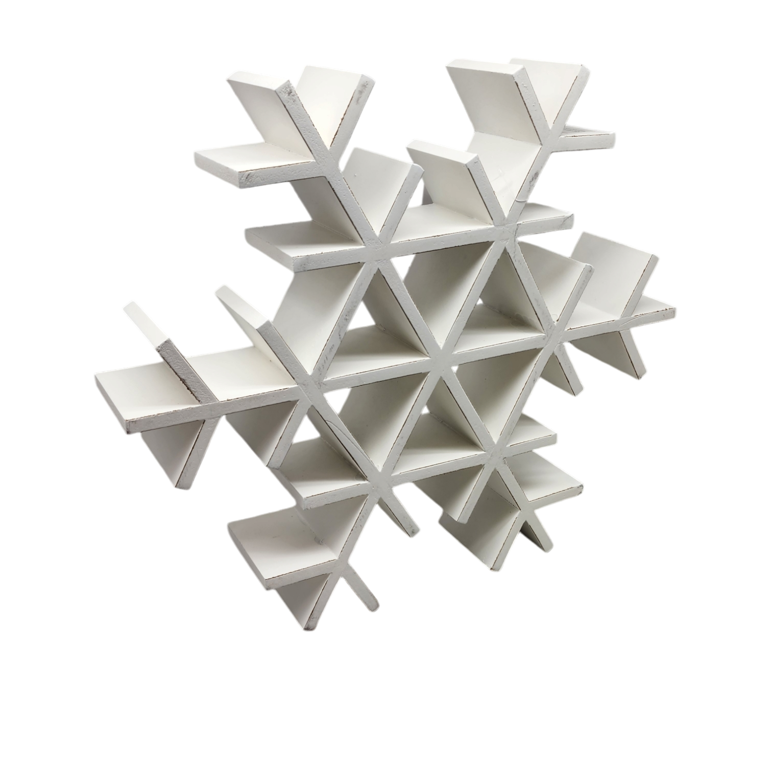 Wood Tabletop Snowflake -