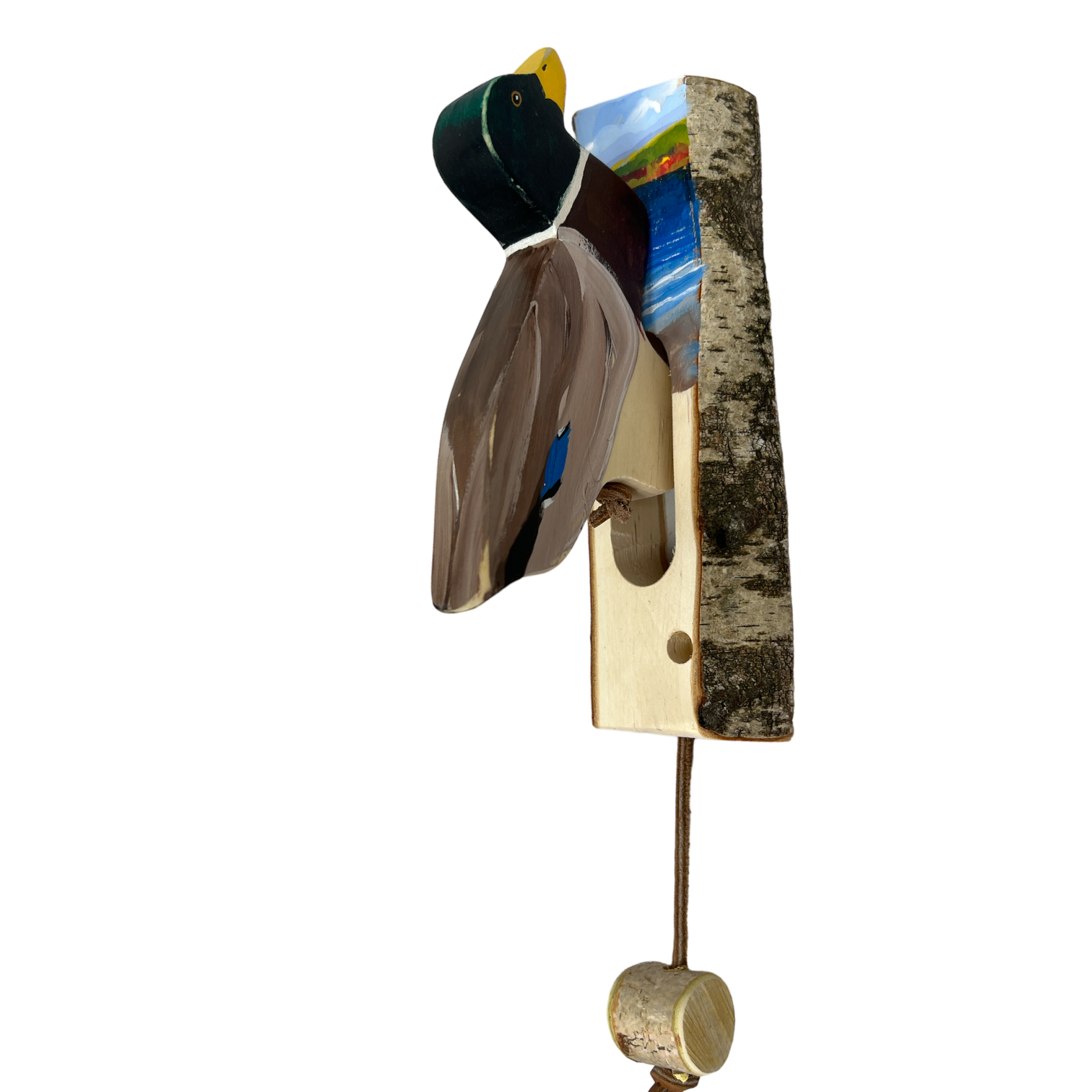Wooden Bird Door Knockers - Mallard
