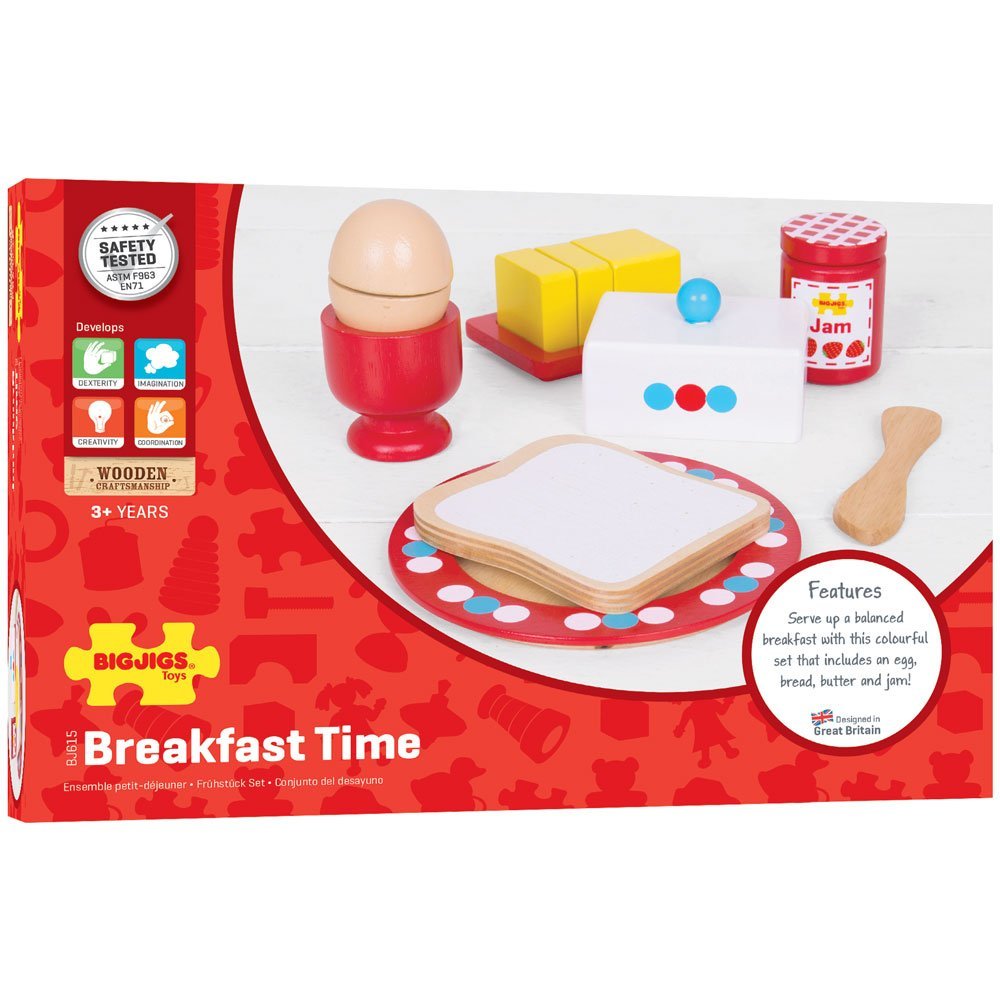 Wooden Breakfast Set Play Food