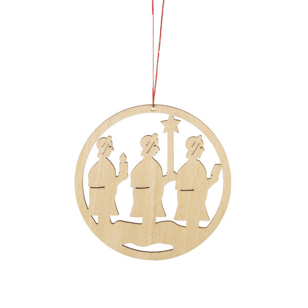 Wooden Holiday Icon Ornament - Ring - Three Wise Men