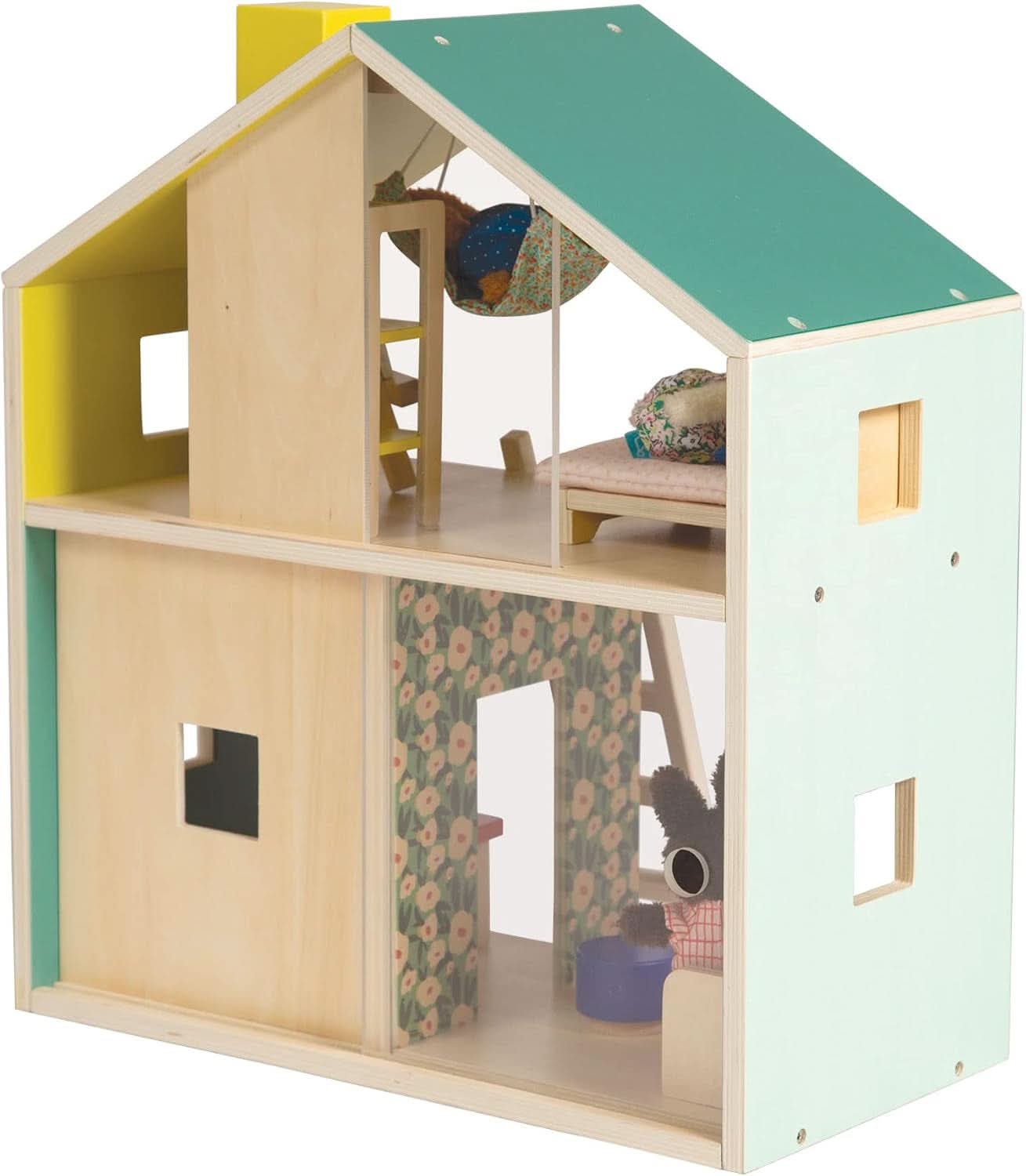 Wooden Playhouse With Loft For Kids 3 Years And Up