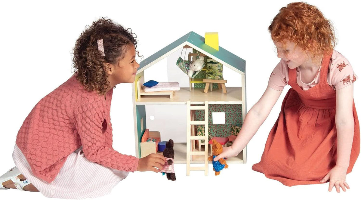 Wooden Playhouse With Loft For Kids 3 Years And Up