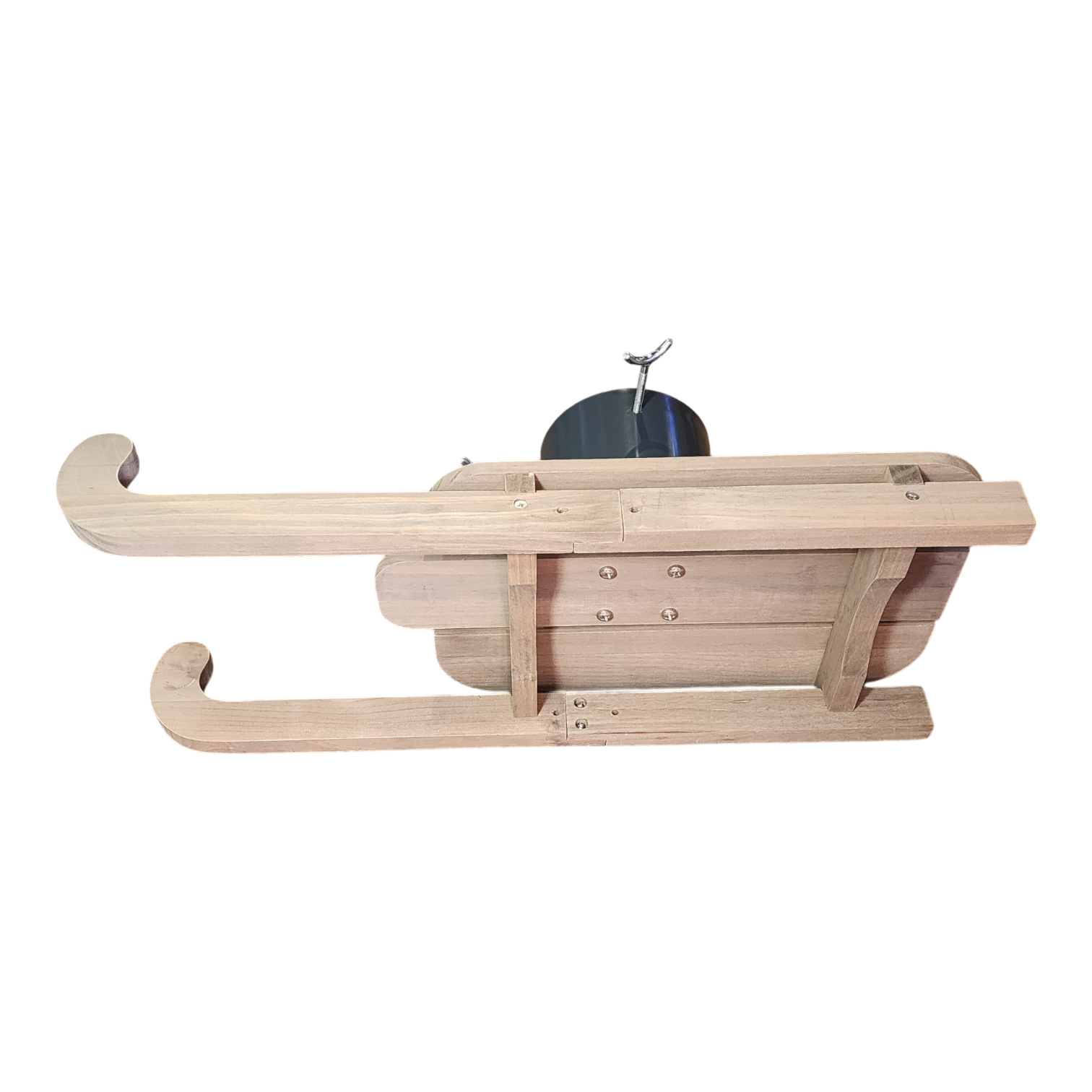 Wooden Runner Sled Tree Stand - Natural