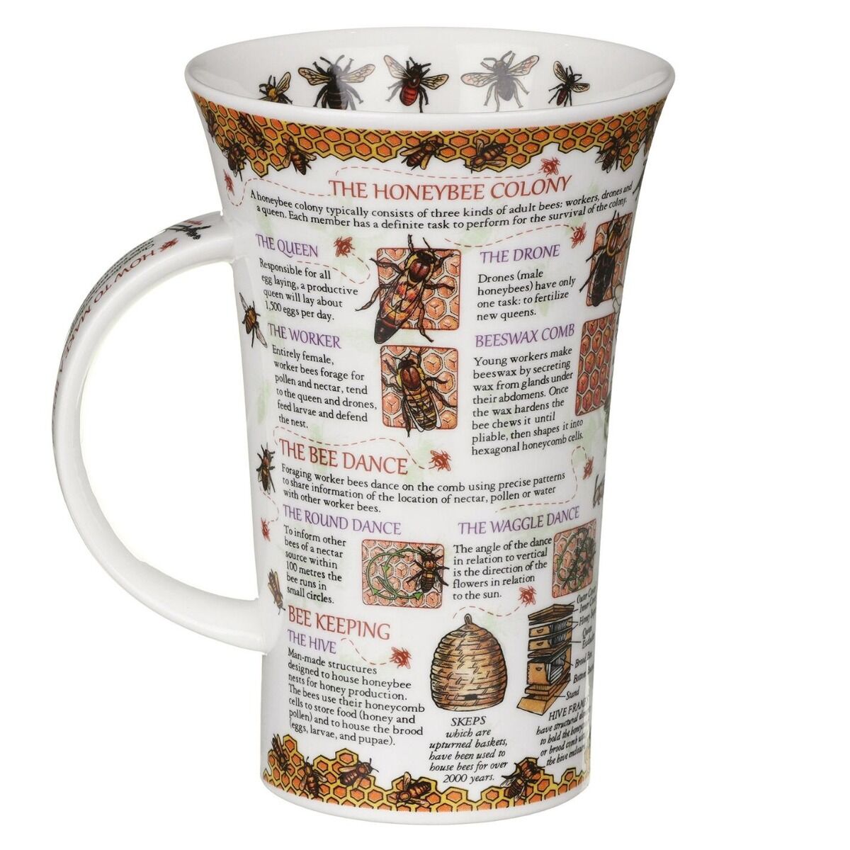 World Of Bees Fine Bone China Mug Glencoe Style By Dunoon
