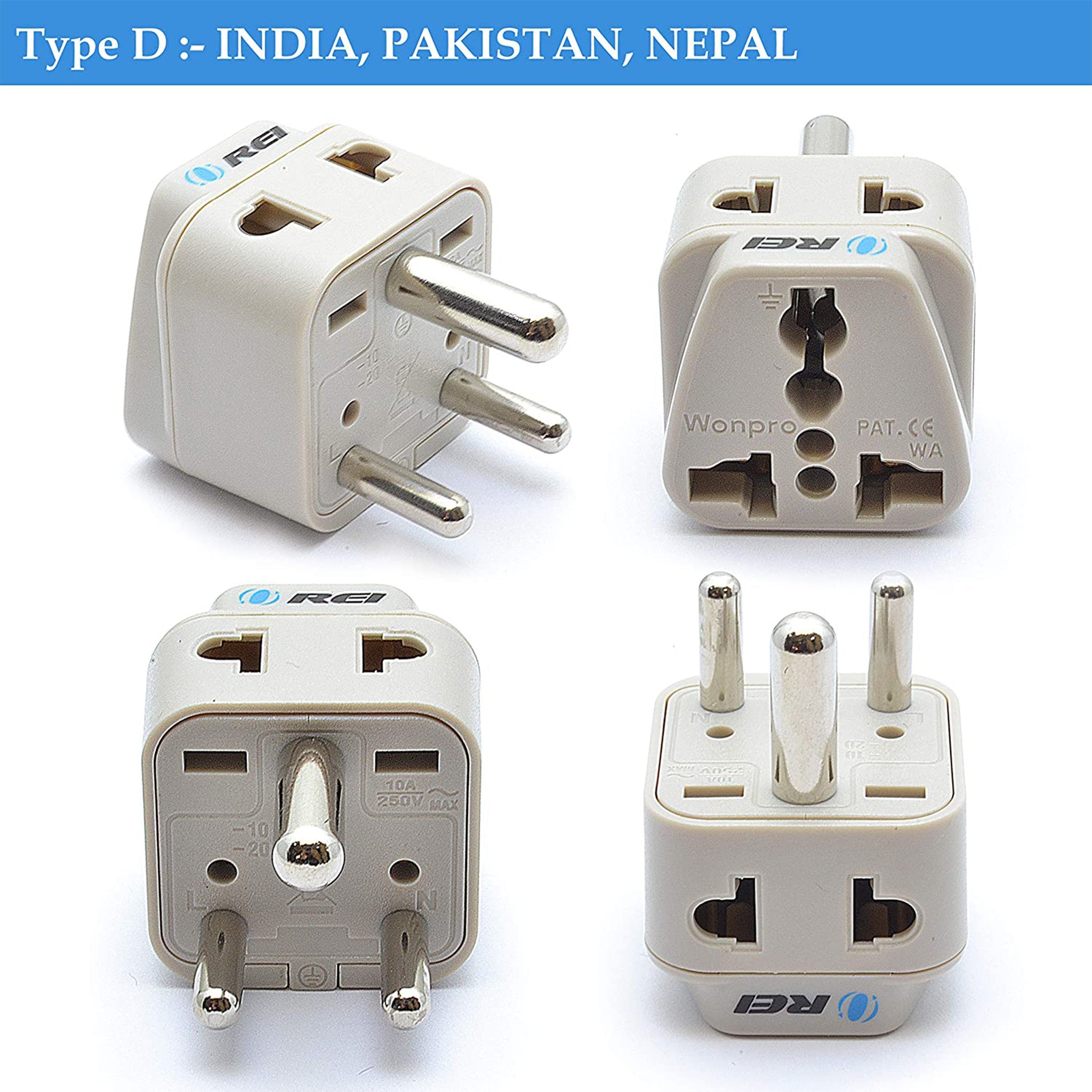 World Travel Adapter Plug International- All in One- Compact Design (DB7-SET)