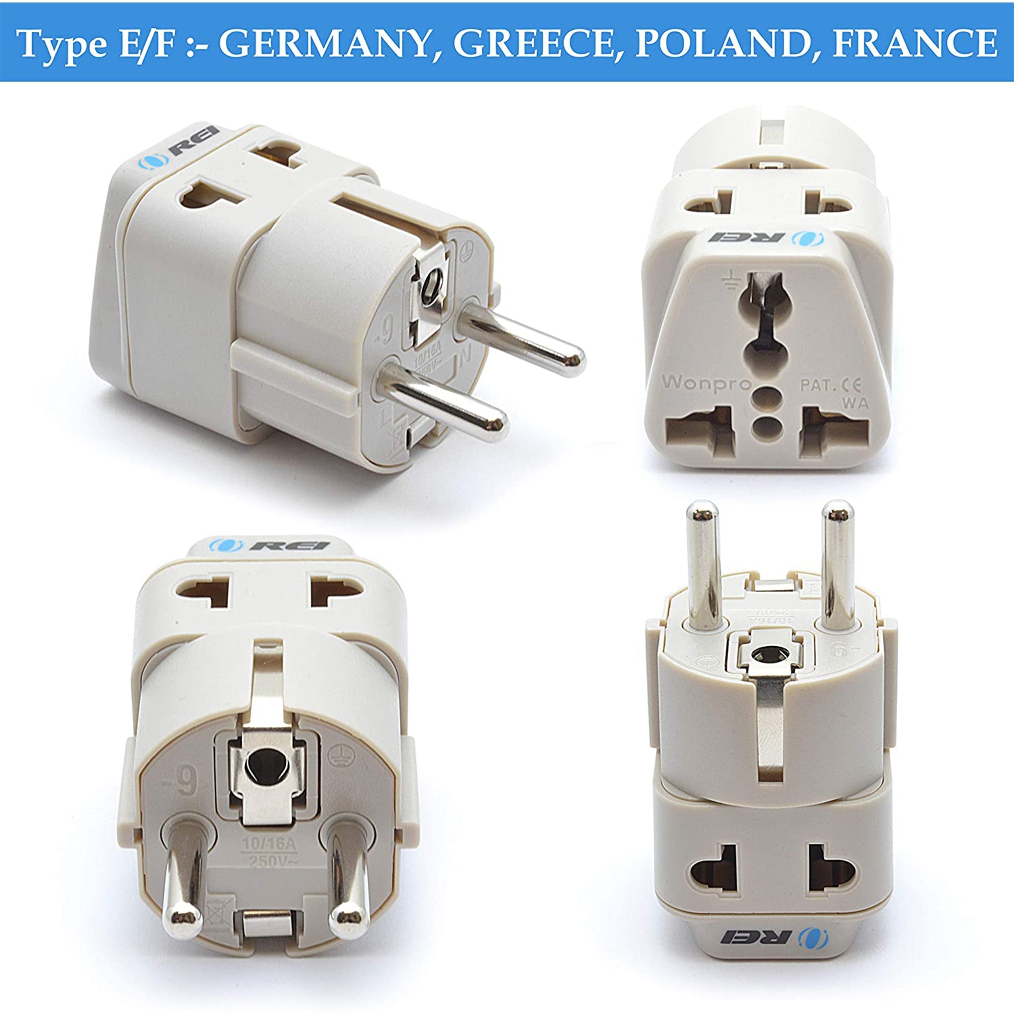 World Travel Adapter Plug International- All in One- Compact Design (DB7-SET)