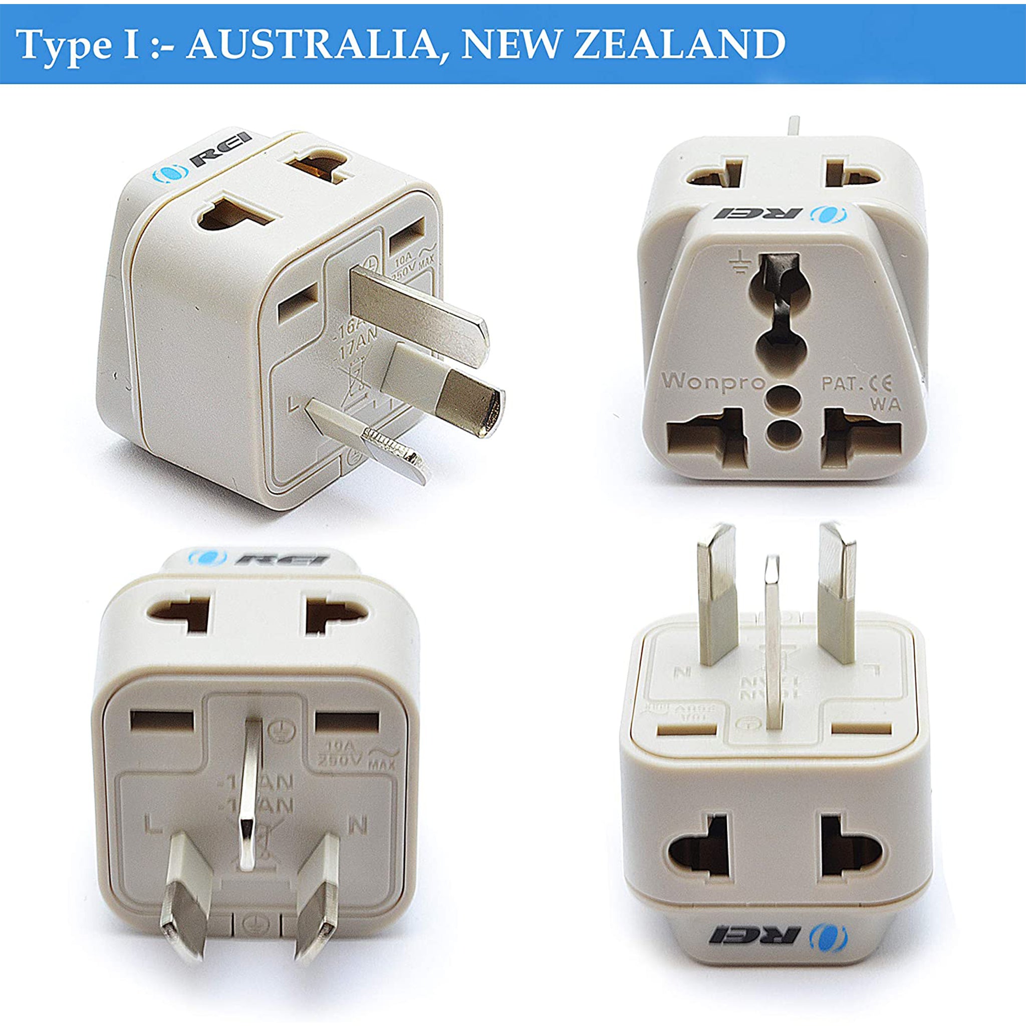 World Travel Adapter Plug International- All in One- Compact Design (DB7-SET)