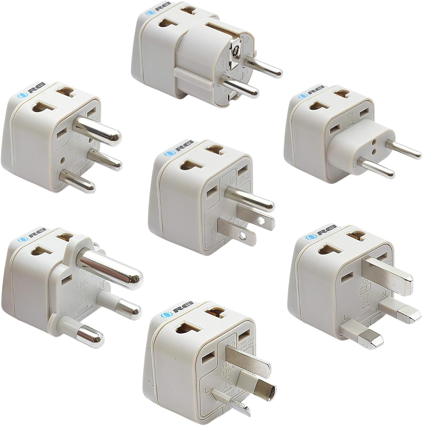World Travel Adapter Plug International- All in One- Compact Design (DB7-SET)