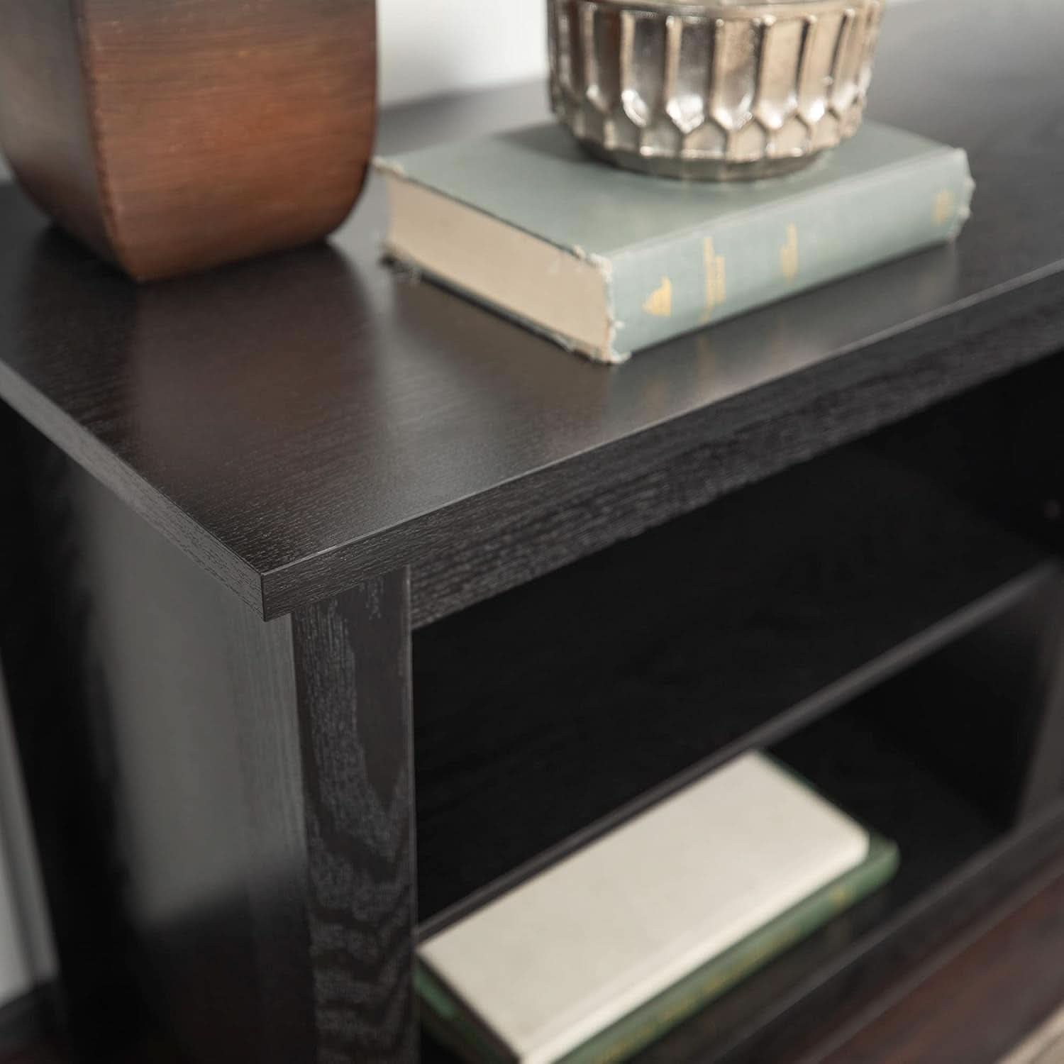 Wren Classic 6 Cubby TV Stand Black 70 Inch for 80 Inch TVs