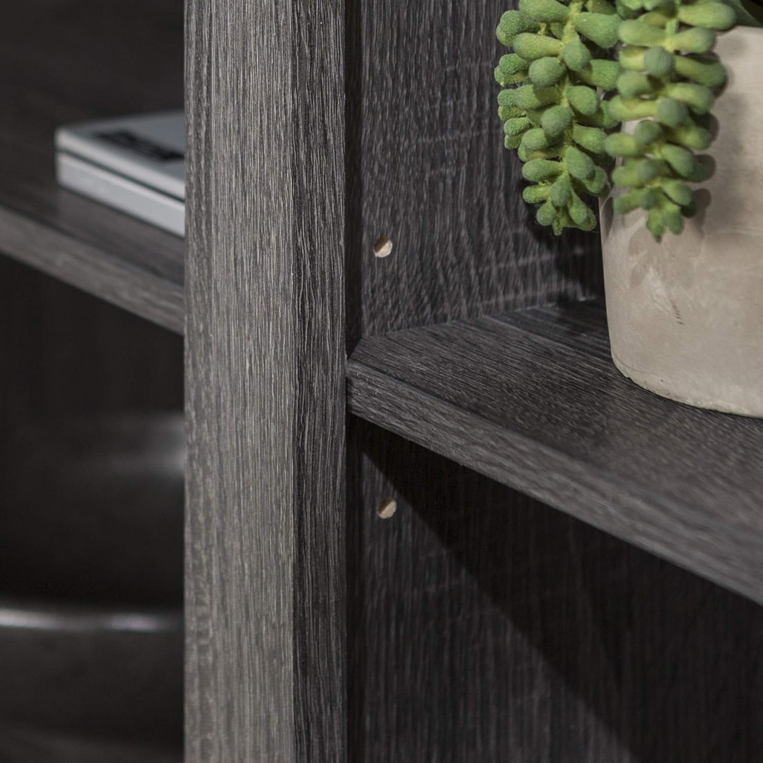 Wren Classic 70 Inch TV Stand Charcoal With 6 Cubby