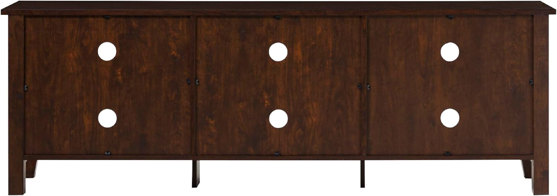 Wren Classic Brown TV Media Console For 80 Inch TV Storage