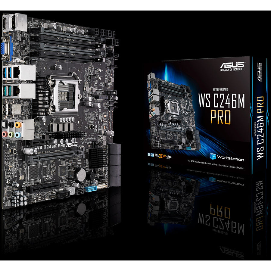 Ws C246M Pro Workstation Mb,Lga1151 Ecc Ddr4 M.2 C246 Sv Ws