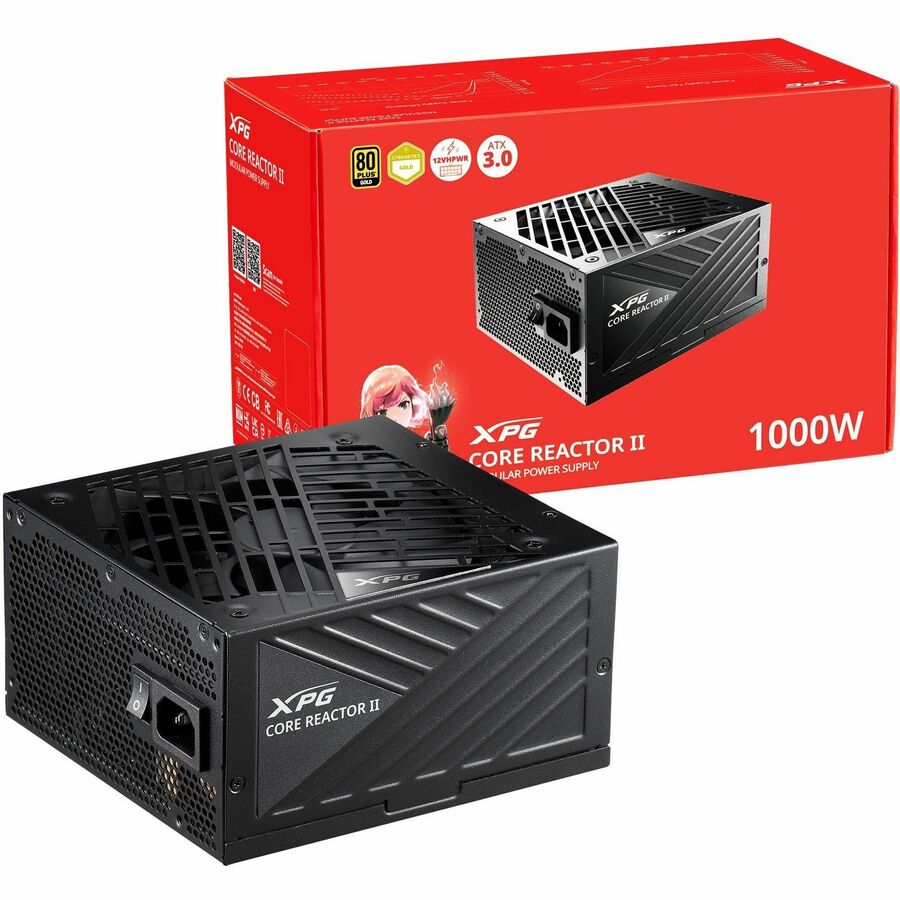 XPG COREREACTORII1200G-BKCUS 1200W Power Supply - Internal - 1200 W - 1 Fan(s)
