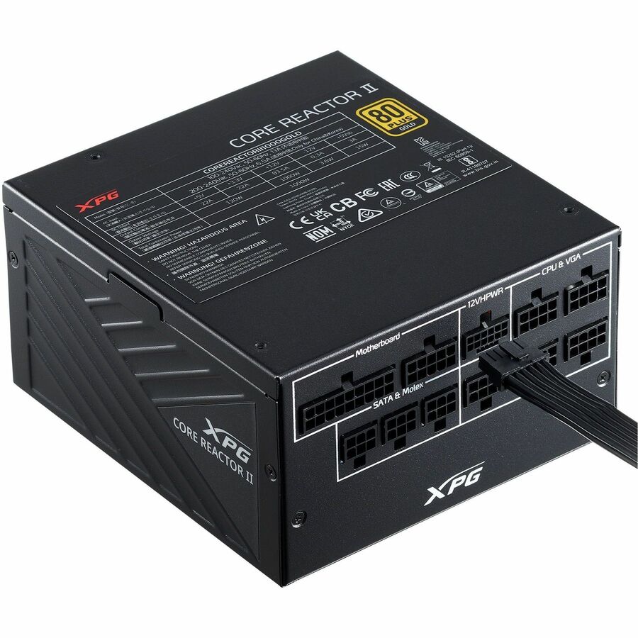 XPG COREREACTORII650G-BKCUS 650W Power Supply - Internal - 650 W - 1 Fan(s)