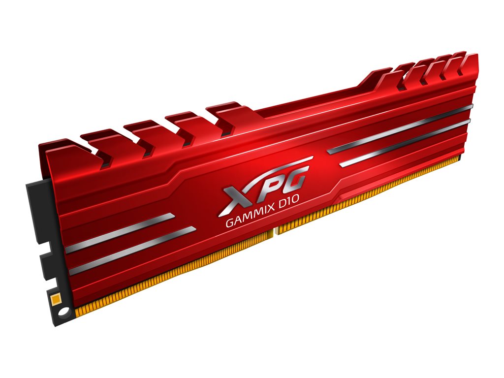 XPG GAMMIX D10 - DDR4 - kit - 16 GB: 2 x 8 GB - DIMM 288-pin - 3200 MHz / PC4-25600 - CL16 - 1.35 V - unbuffered -
