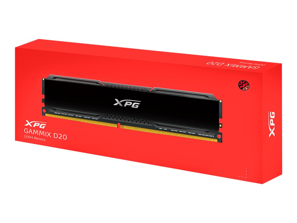 XPG GAMMIX D20 - DDR4 - module - 16 GB - DIMM 288-pin - 3600 MHz / PC4-28800 - CL18 - 1.35 V - unbuffered - non-ECC -