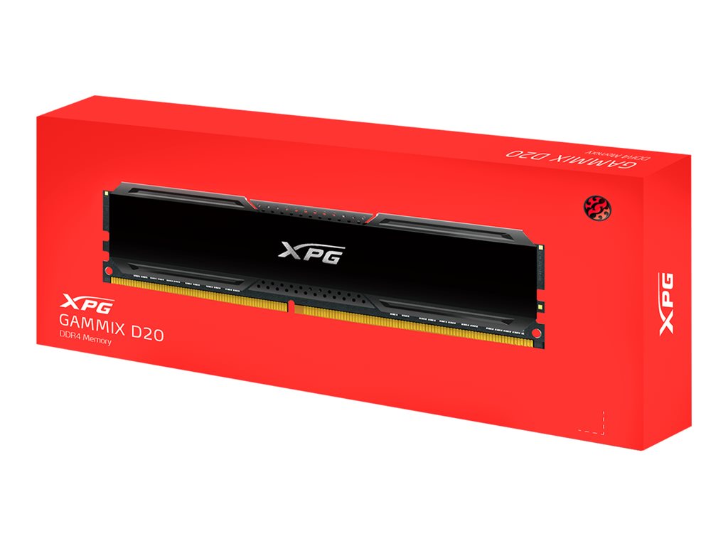 XPG GAMMIX D20 - DDR4 - module - 8 GB - DIMM 288-pin - 3600 MHz / PC4-28800 - CL18 - 1.35 V - unbuffered - non-ECC -