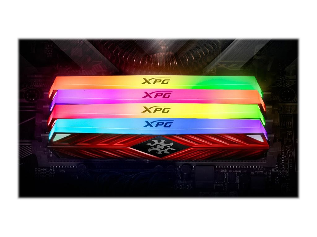 XPG SPECTRIX D41 - DDR4 - kit - 32 GB: 2 x 16 GB - DIMM 288-pin - 3200 MHz / PC4-25600 - CL16 - 1.35 V - unbuffered -