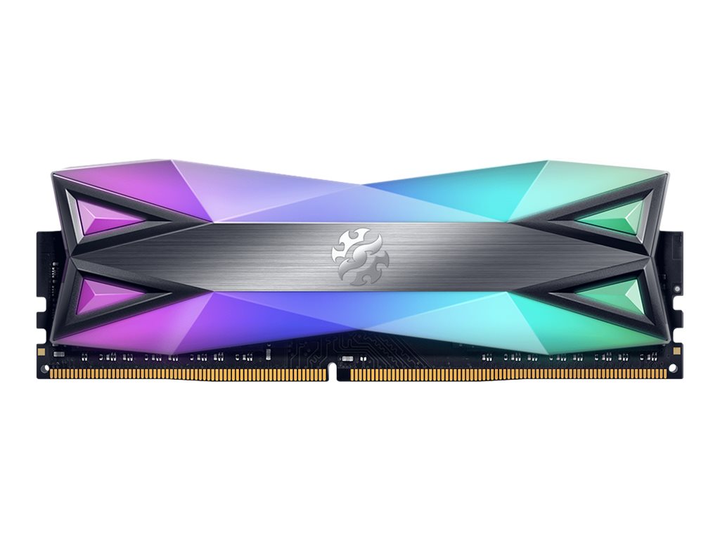 XPG SPECTRIX D60G - DDR4 - kit - 16 GB: 2 x 8 GB - DIMM 288-pin - 3600 MHz / PC4-28800 - CL18 - 1.35 V - unbuffered -