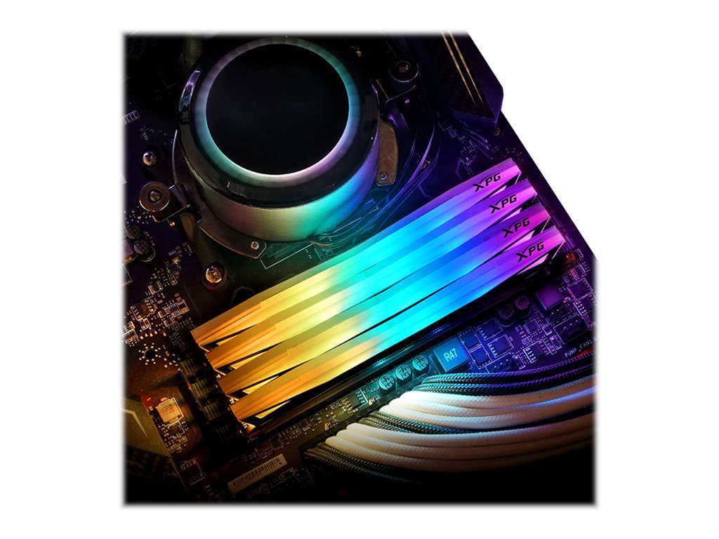 XPG SPECTRIX D60G - DDR4 - kit - 16 GB: 2 x 8 GB - DIMM 288-pin - 3600 MHz / PC4-28800 - CL18 - 1.35 V - unbuffered -