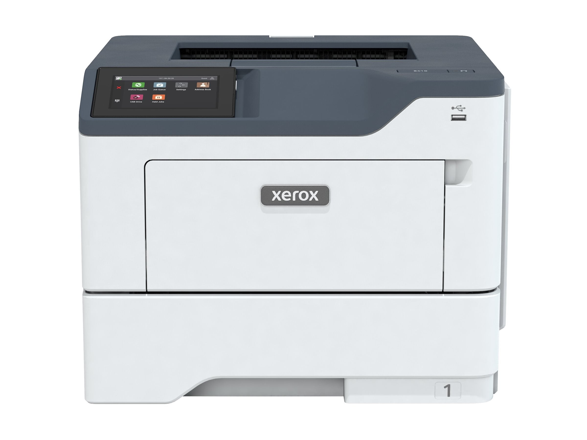 Xerox B410 - Printer - B/W - Duplex - laser - A4/Legal - 1200 x 1200 dpi - up to 50 ppm - capacity: 650 sheets - USB 2.0, LAN, B410/DN
