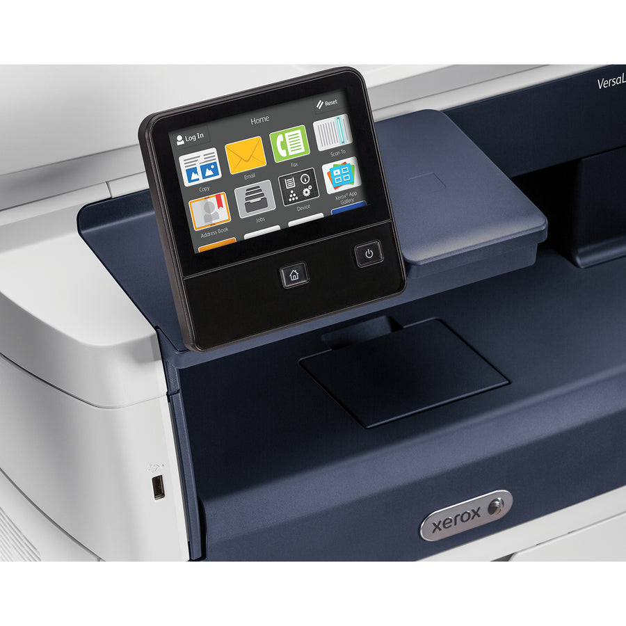 Xerox VersaLink B405/DNM Laser Multifunction Printer-Monochrome-Copier/Fax/Scanner-47 ppm Mono Print-1200x1200 Print-Automatic Duplex Print-110000 Pages Monthly-700 sheets Input-Color Scanner-600 Optical Scan-Monochrome Fax-Gigabit Ethernet