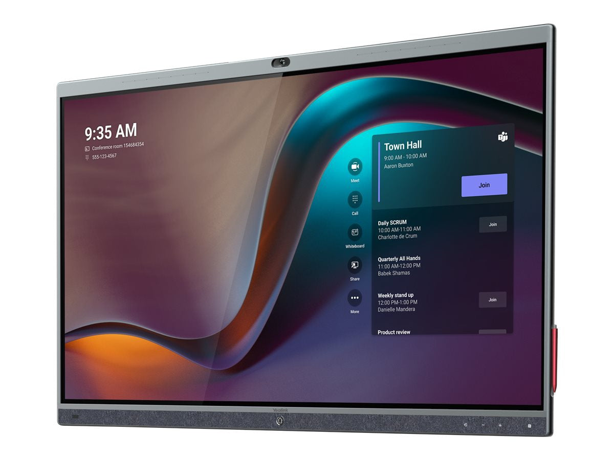 YEALINK MeetingBoard 86 Pro 86" Touchscreen for Medium Rooms, Teams & Zoom