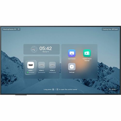 YEALINK MeetingDisplay for MTR System 86" – Easy Install, Unified Control