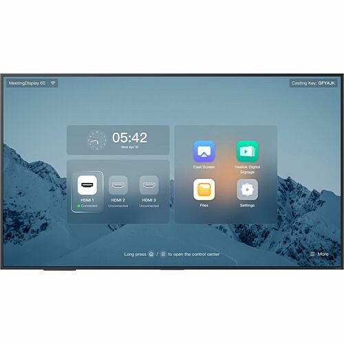 Yealink 65" MeetingDisplay for MTR System with Special Installation Structure