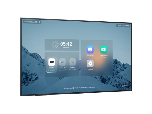 Yealink 75" MeetingDisplay for MTR System with Special Installation Structure