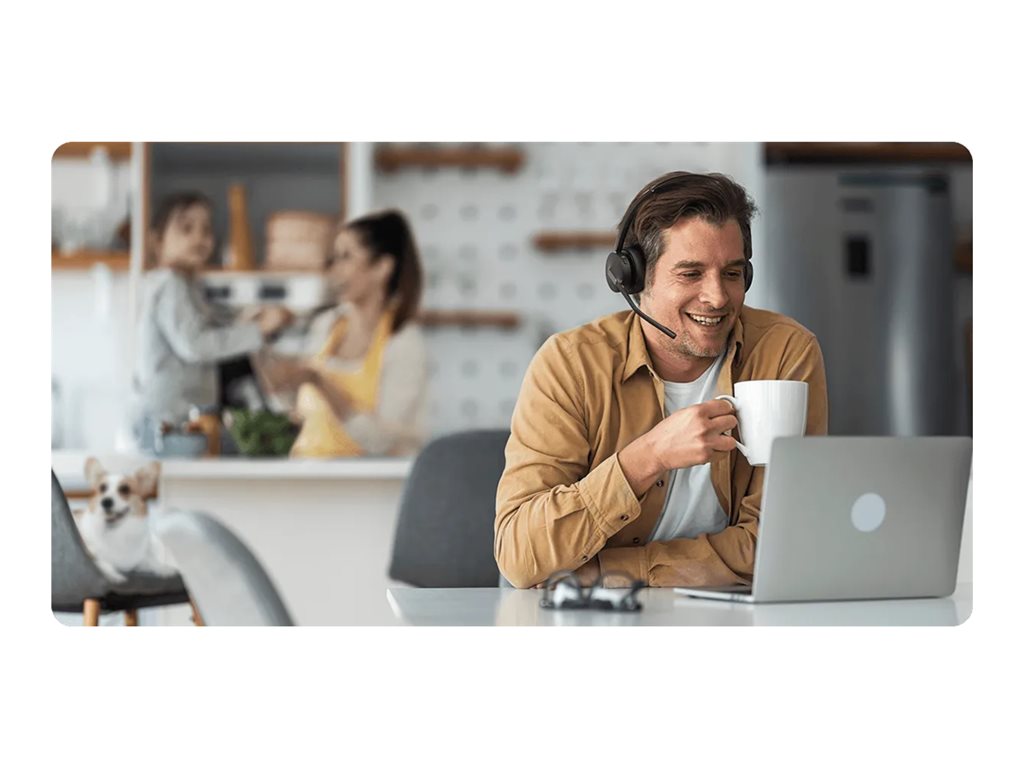 Yealink BH70 Mono - Headset - on-ear - Bluetooth - wireless - USB-A via Bluetooth adapter - black - Certified for Microsoft Teams YEA-BH70-MONO-TEAMS-USB-A