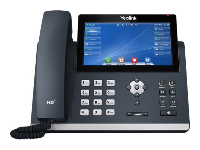 Yealink SIP-T48U - VoIP phone with caller ID - 10-way call capability - SIP, RTCP-XR, VQ-RTCPXR, SIP v2, SRTP - classic gray YEA-SIP-T48U