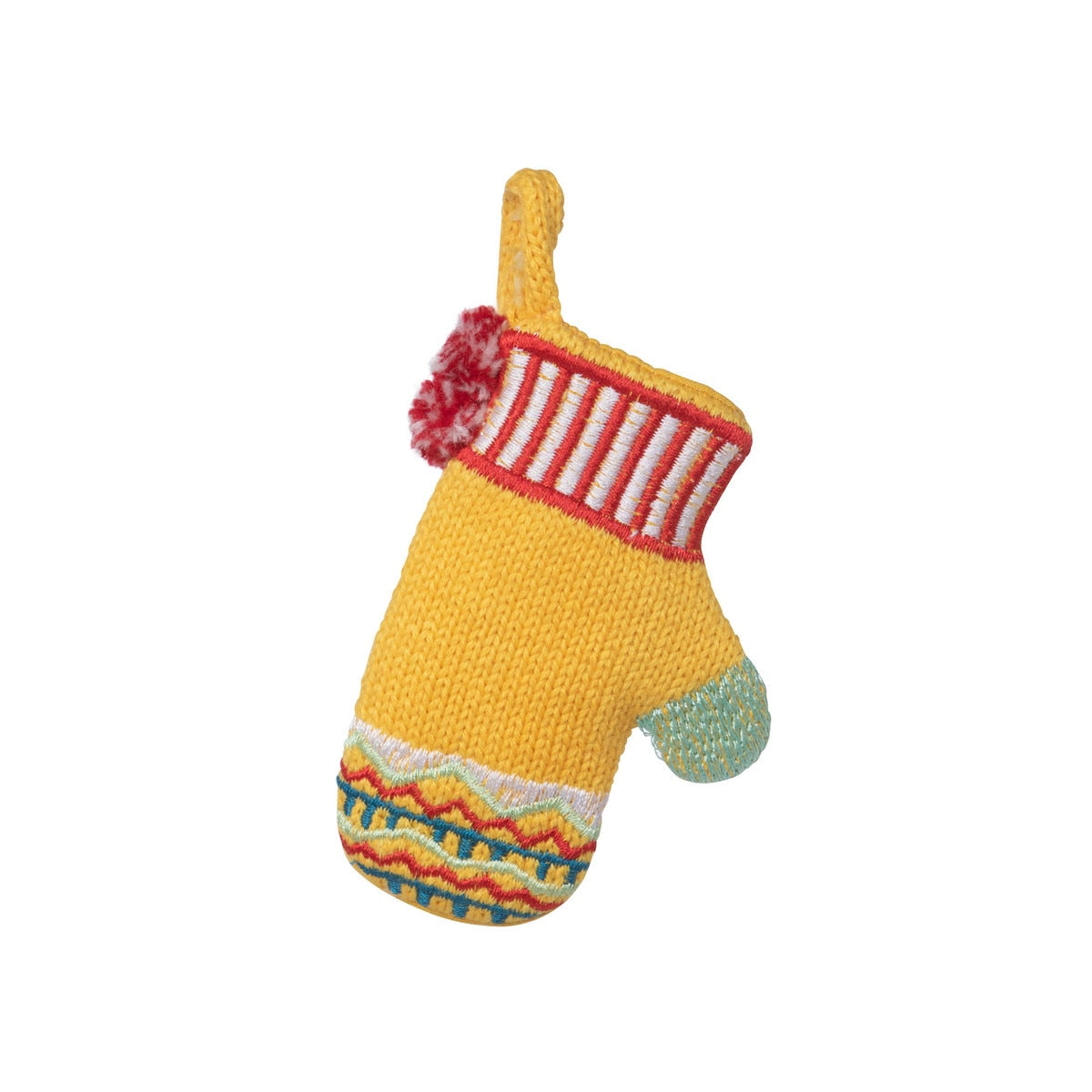 Yellow Mitten Ornament