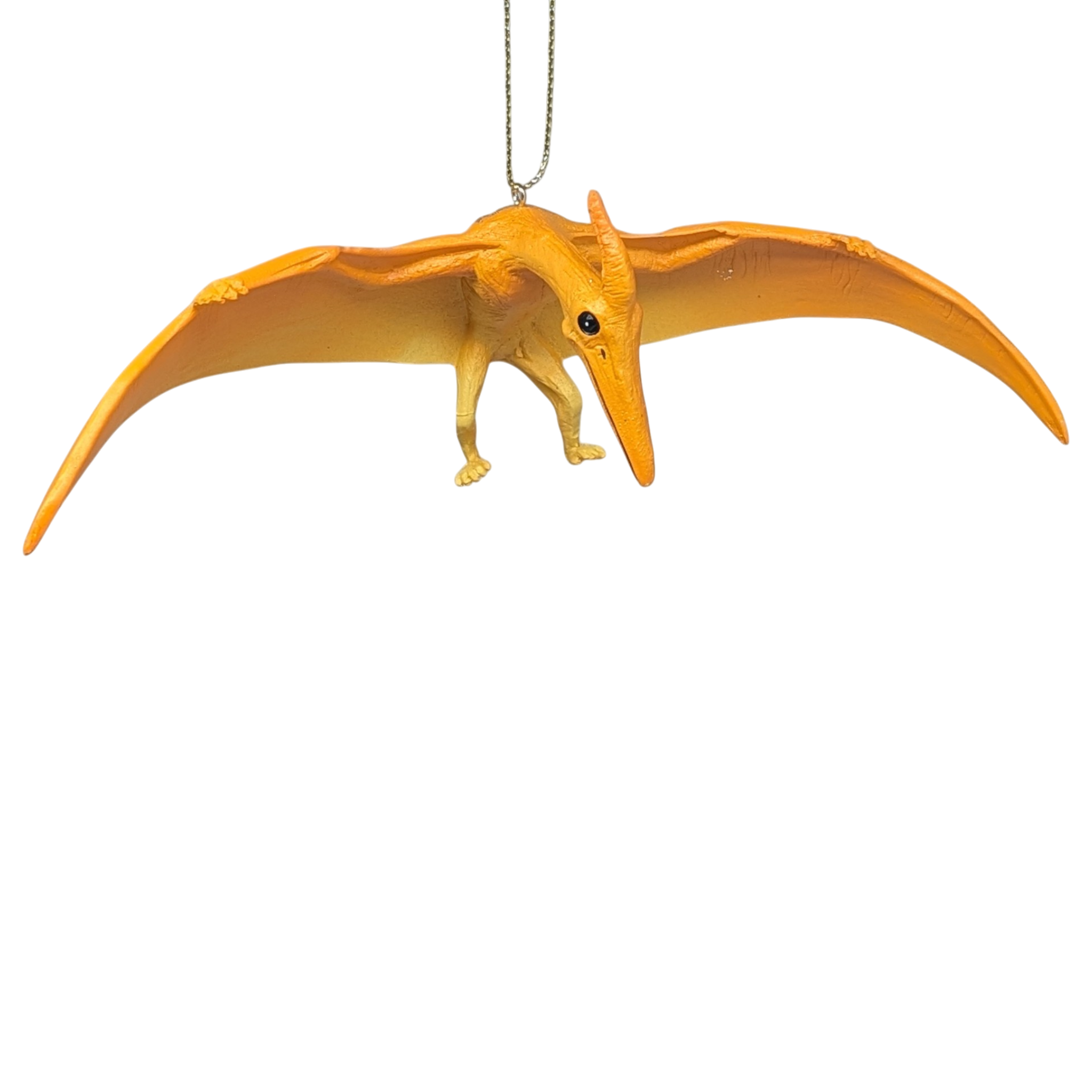 Yellow Pterodactyl Dinosaur Ornament