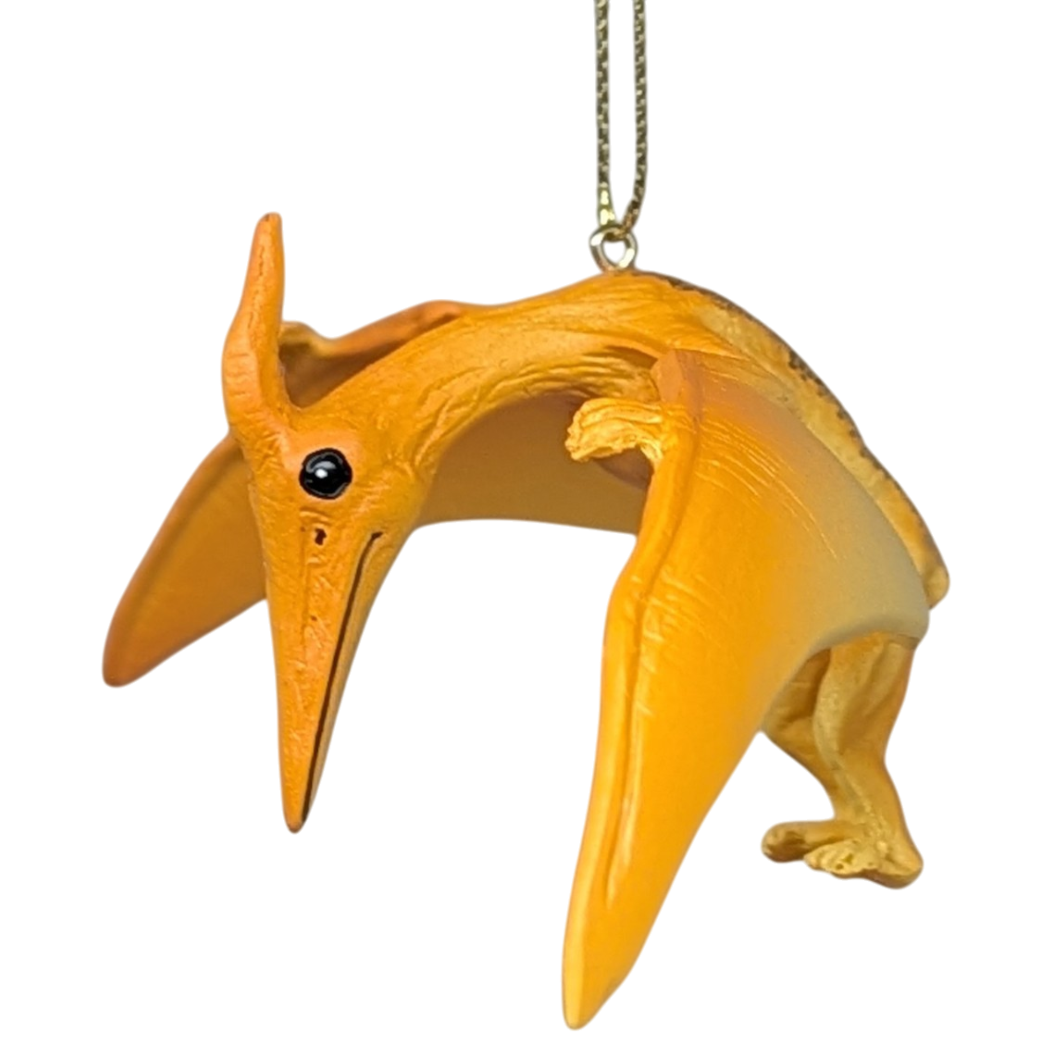 Yellow Pterodactyl Dinosaur Ornament
