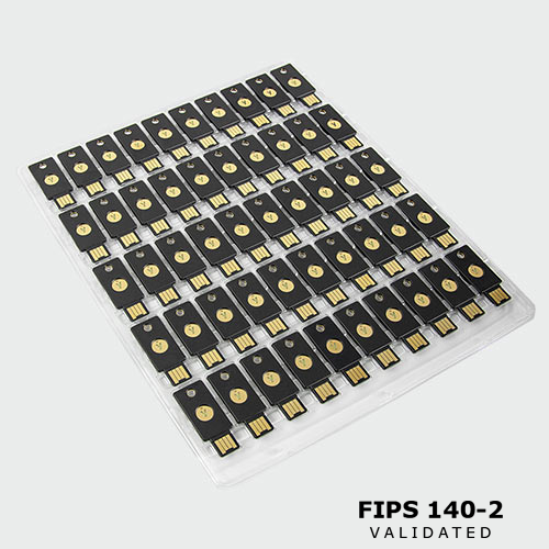 YubiKey 5 NFC FIPS Two Factor Auth Sec Keytray Of 50 Govt Compliant