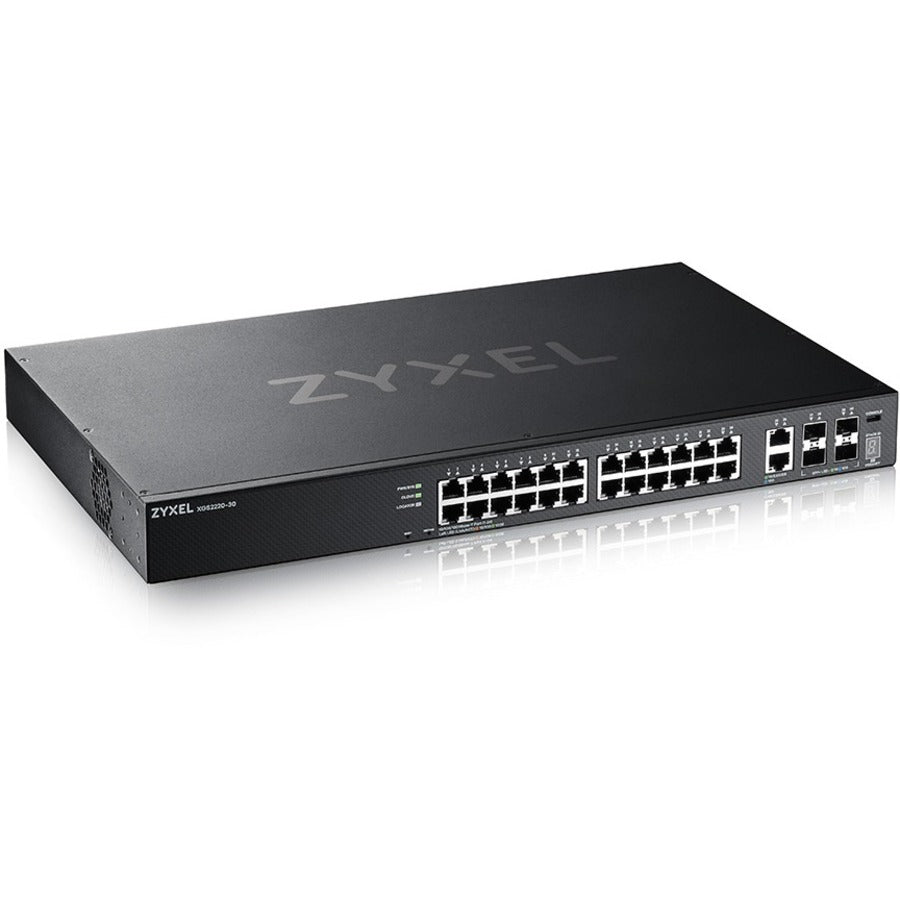 ZYXEL 24-port GbE L3 Access Switch with 6 10G Uplink - 24 Ports - Manageable - Gigabit