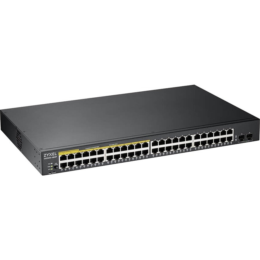 ZYXEL 48-port GbE Smart Managed PoE Switch with GbE Uplink GS1900-48HPV2