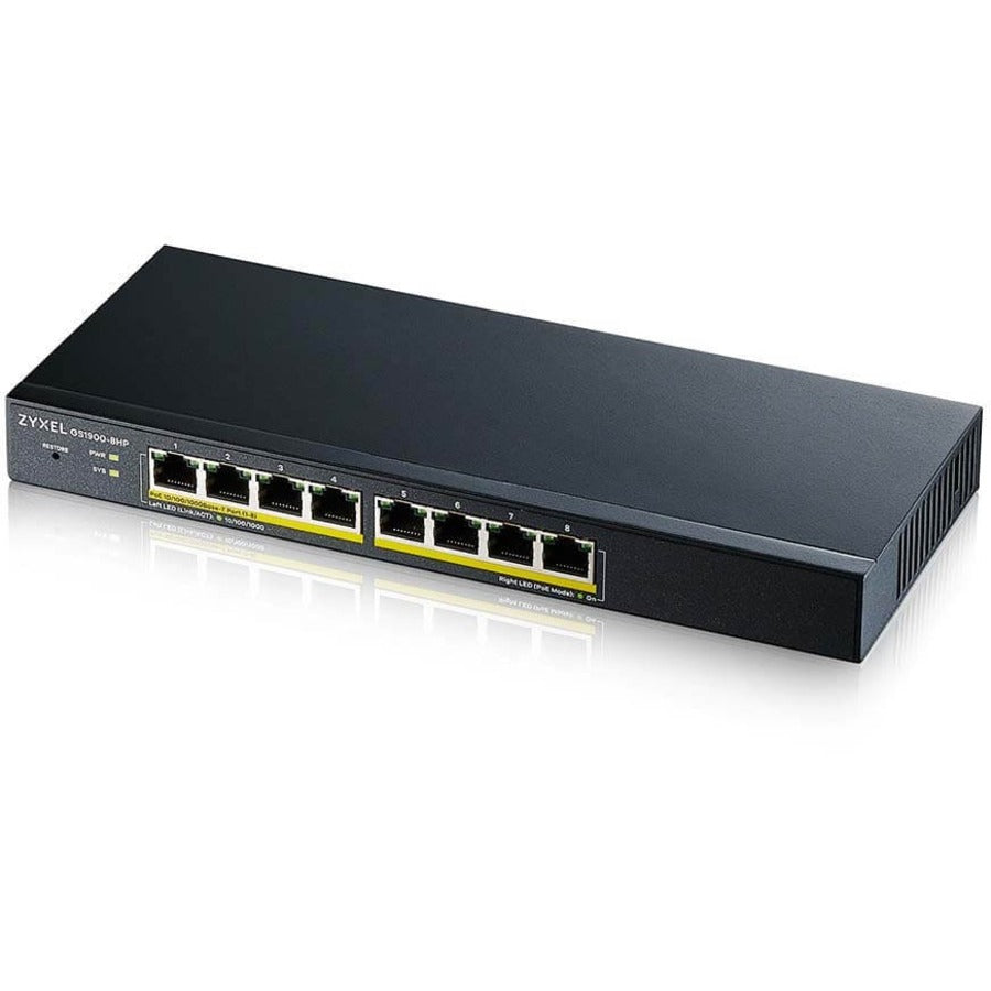 ZYXEL 8-port GbE Smart Managed PoE Switch